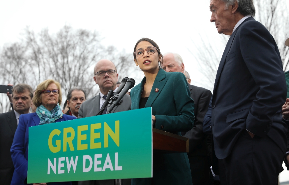 AOC Green New Deal Presser