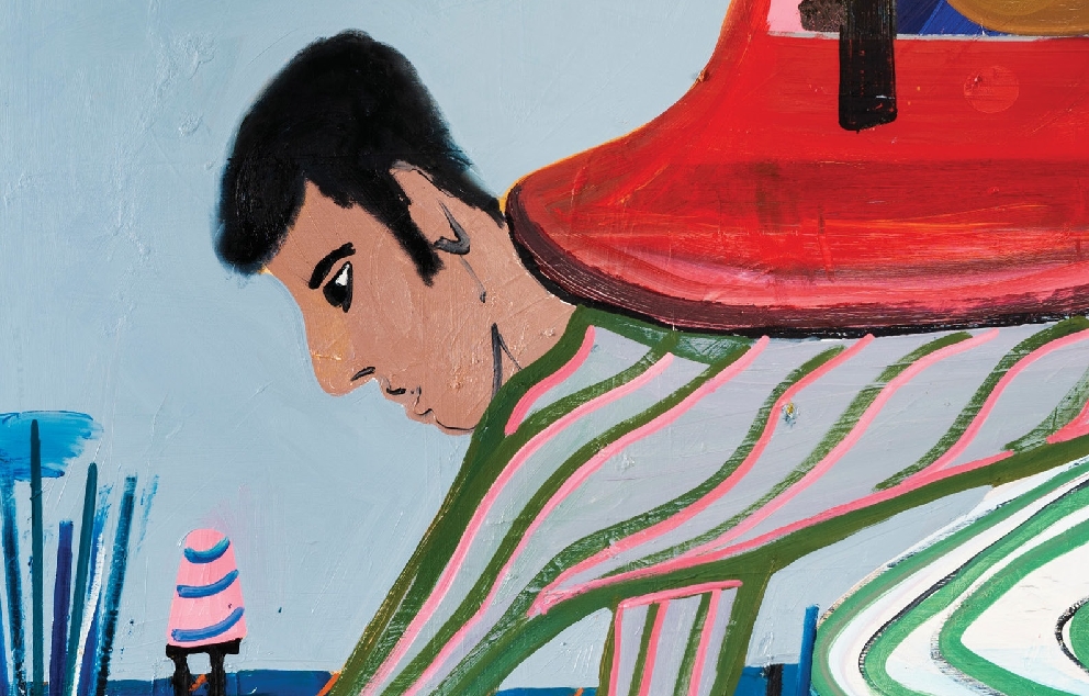 "סוחר אמנות ושמו נימאנד" מאת יוסי זיסמן (הציור בכריכה: "אמצע הקריירה" של שי אזולאי)  מקור: ההוצאה