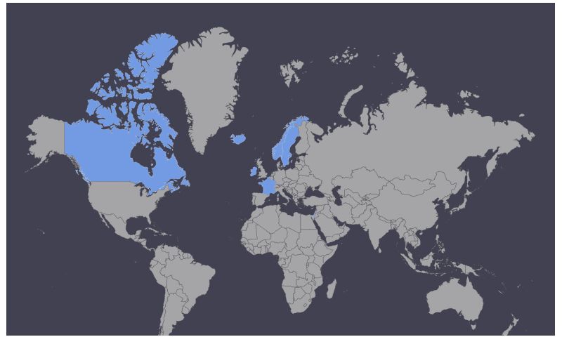 Countries that adopted the Nordic Model approach on prostitution 2019