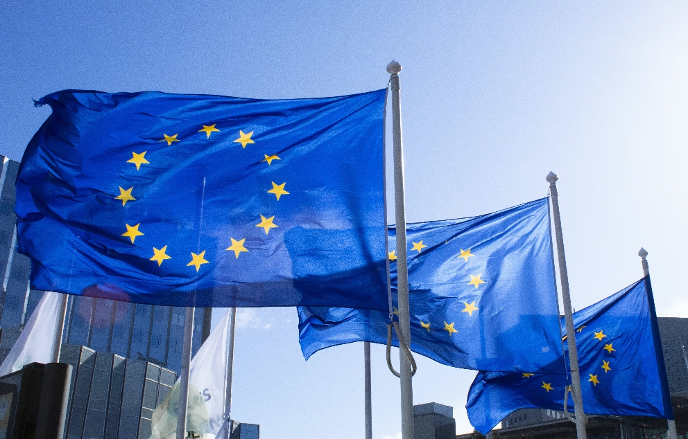 דגל האיחוד האירופי   מקור: אנספלש (אלכסנדר ללמנד)