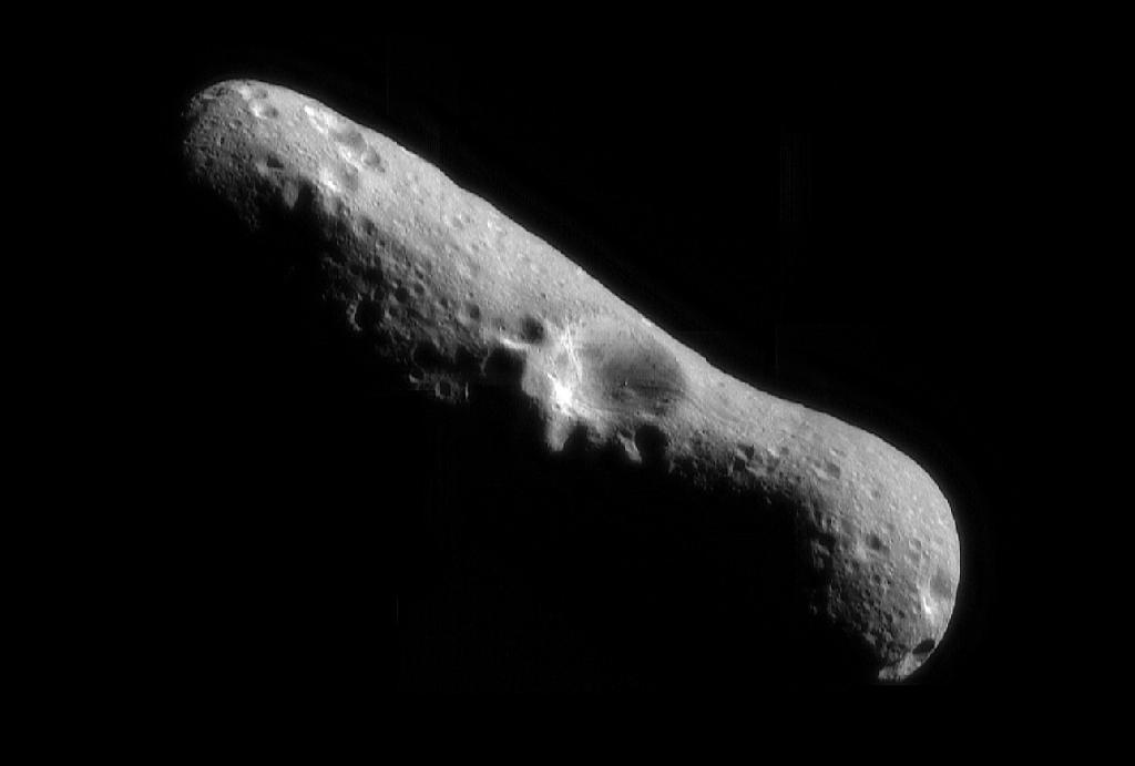 First mosaic image of Eros taken from an orbiting spacecraft NASA