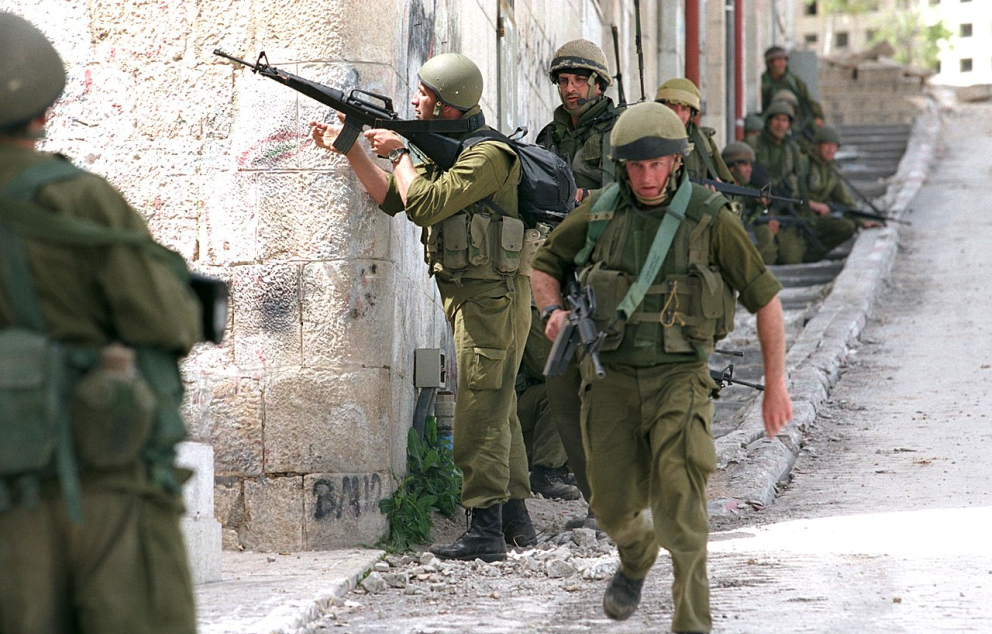 IDF Soldiers in Ramallah during operation Defensive Shield 2002 IDF Spokespersons Unit