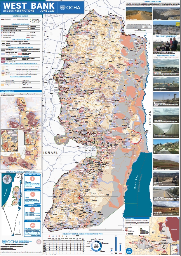 Israeli Settelments in West Bank 2020