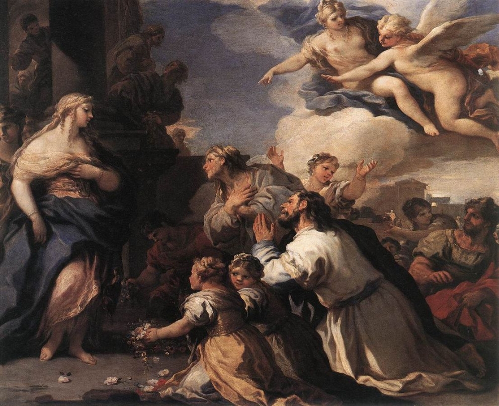 Luca Giordano Psyche Honoured by the People