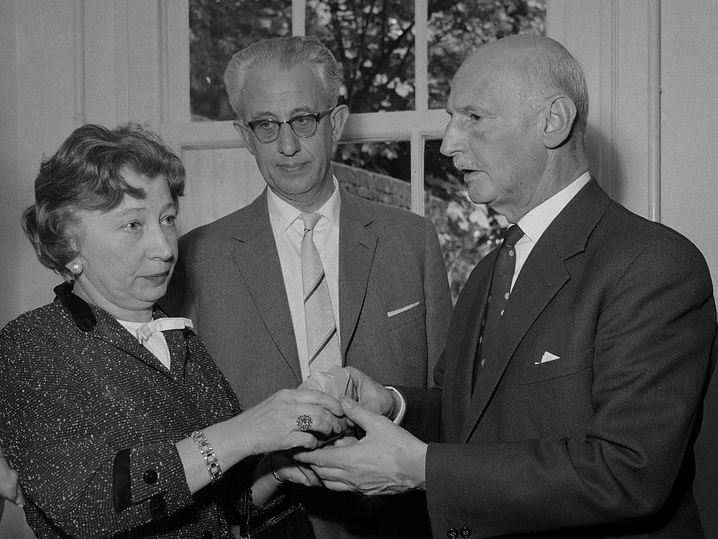 Miep Gies Jan Gies Otto Frank 1961 Jac. de Nijs Anefo