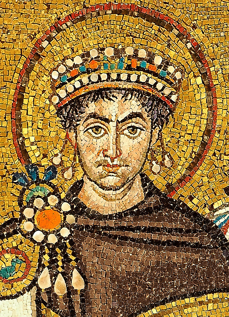 Mosaic of Justinianus I Basilica San Vitale Ravenna Petar Milošević