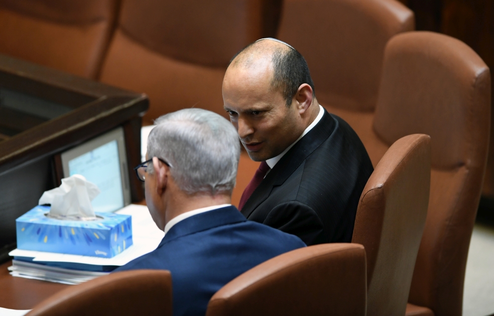 Prime minister Benjamin Netanyahu and Minister of Education Naftali Bennett Kobi Gideon 2018