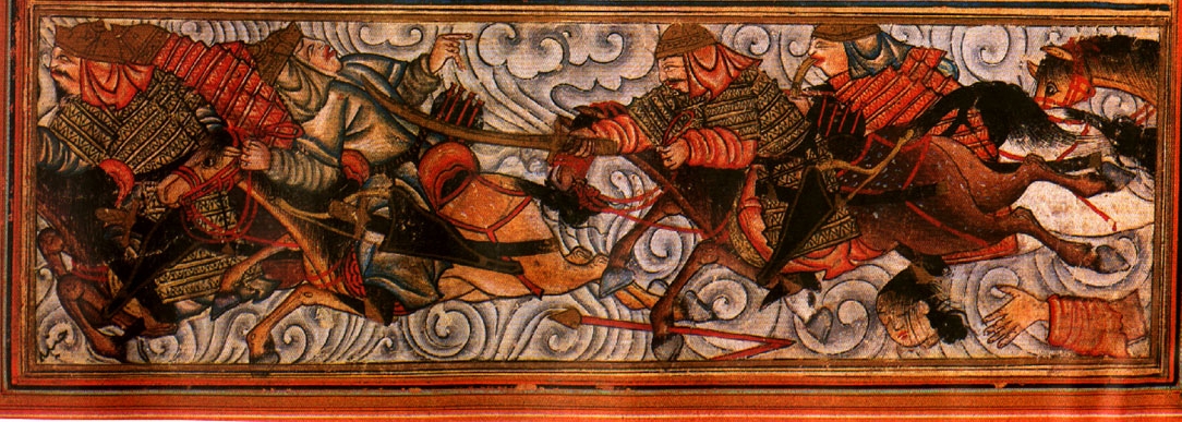 Pursuit Scene from the Battle of Badr Rashid al Din. Jami al Tawarikh Rashidiyya 1314