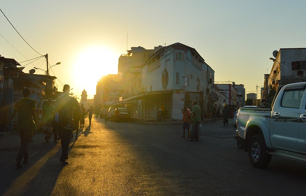 שקיעה בג'יבוטי סיטי, ג'יבוטי, 2016   מקור: ויקיפדיה (פרנסיסקו אנזולה)