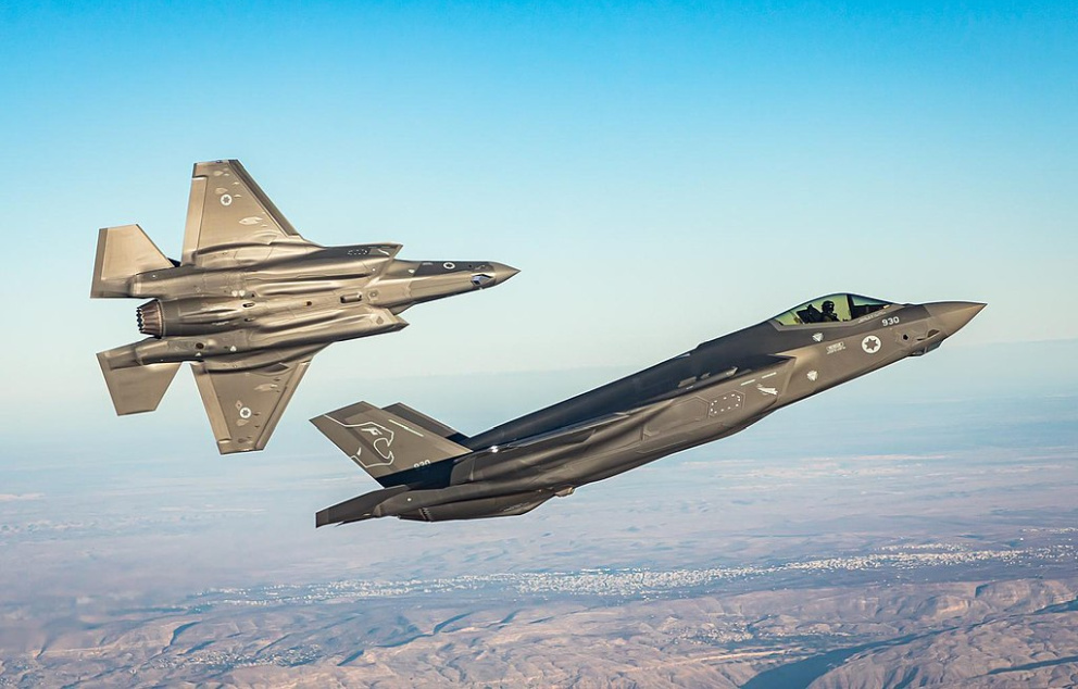 צמד מטוסי F-35I אדיר מטייסת 116   מקור: ויקיפדיה (דובר צה"ל)