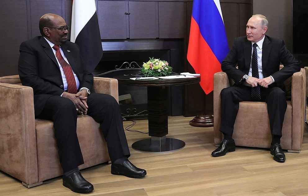 Vladimir Putin and Omar al Bashir 2017 Press Service of the President of Russia