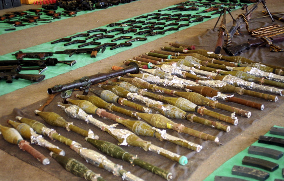 Weapons found in Ramallah During Operation Defensive Shield 2002 Yoav Guterman